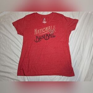 MLB Genuine Merchandise Washington Nationals V-Neck T-Shirt Size‎ 2XL